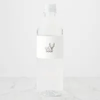 Oh Deer Retro Classic Design Water Bottle Label