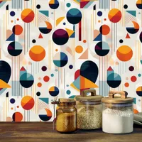 Bauhaus Geometric Abstract Pattern#5 ID1068 Wallpaper