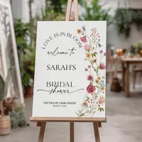 Love Is In Bloom | Bridal Shower Welcome Sign