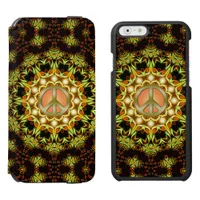Peace Sign Nature Energy | Green + Orange iPhone iPhone 6/6s Wallet Case