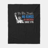 No Kings In America Since 1776 Retro Classic Fleece Blanket