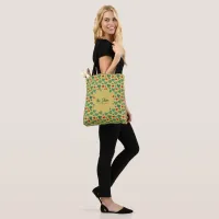 Pattern Filled Hearts Tote Bag