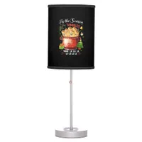 Tis Season For Tamales Christmas Mexican Food Outf Table Lamp