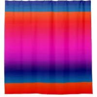 Colorful Blue Red Purple Pink Blend Shower Curtain