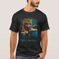 *~* Percussionist TEAL Cool Cat AP91  DRUMMER T-Shirt