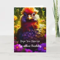 Funny Chicken Pun Birthday Card