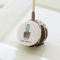 Potted Succulent Cactus Houseplant Custom Cake Pop