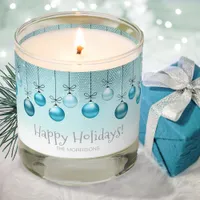 Christmas Ornaments Turquoise ID251  Scented Candle