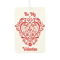 Fancy Red Valentine Romantic Heart Personalized Air Freshener