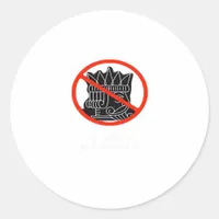 No Kings In The USA America Say No King Classic Re Classic Round Sticker