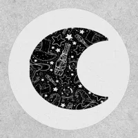 Whimsigoth Witch Moon Wicca Kawaii Goth Tattoo Ast Patch