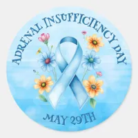 Adrenal Insufficiency Day - May 29th Classic Round Sticker