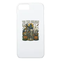 Vintage Tis Season Halloween Skeleton Retro iPhone 8/7 Case