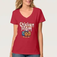 Funny Cartoon Chicks | Chicken Mom Personalized T-Shirt