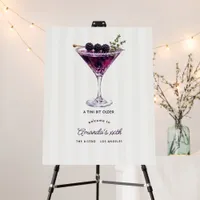 A Tini Bit Older Martini Birthday Party Welcome Foam Board