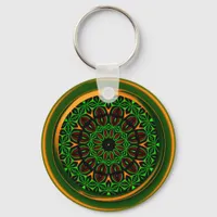 Orange Green Keychain