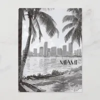 Miami Florida Travel Postcard