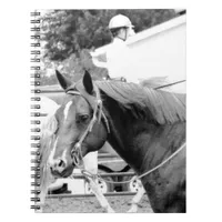Western Horse in Black and White Notebook