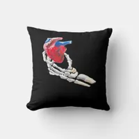 This Is My Heart - Skeleton Heart Hands Throw Pillow