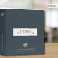 Gray Custom Logo Presentation Binder