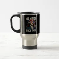 No Kings In America Since 1776 Distressed USA Travel Mug