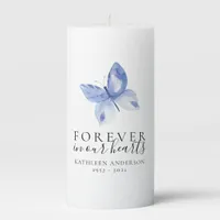 Butterfly Memorial Pillar Candle