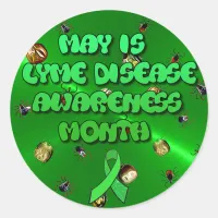 May is Lyme Disease Awareness Month Stickers