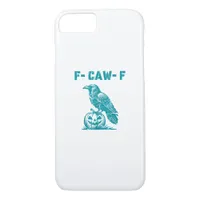 F-Caw-F Funny Raven Gothic Crow Retro Classic iPhone 8/7 Case