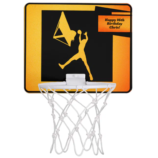 Basketball player mini basketball hoop