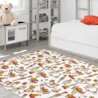 Vintage Toy Pattern Red/Gold ID783 Rug