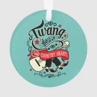 Country Twang Red/Black ID464 Ornament
