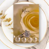 White Rose, Ring and Pearls Wedding Menu