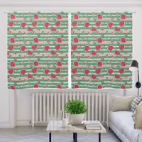 Watermelons Slices and Stripes Blackout Curtains