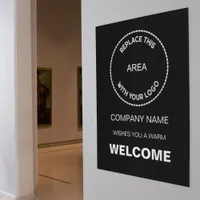 Simple Welcome to Company Logo Black or Any Color Poster