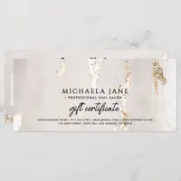 Luxury Modern Gold Foil Gift Certificate/Voucher