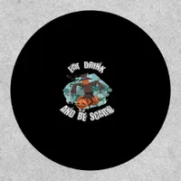 Womens Eat Drink And Be Scary Halloween Modern Patch