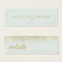 Geometric Wedding Insert Gold/Mint ID477