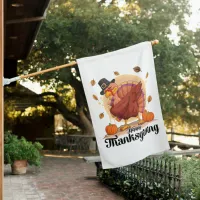 Happy Thanksgiving  House Flag