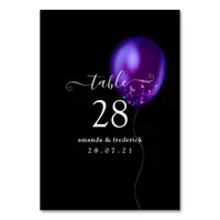 Confetti Balloon Table Number