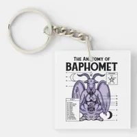 The Anatomy Of Baphomet Keychain