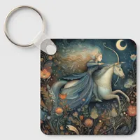 Sagittarius Zodiac Astrology Celestial Birthday Keychain