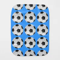 American Soccer or Association Football Ball Burp Cloth