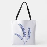 Tropical Leaf Botanical Beach Tote Bag