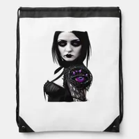 Whimsigoth Classic Design For Halloween Drawstring Bag