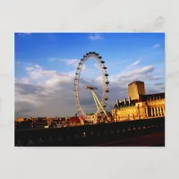 UK) Beautiful LONDON EYE Scenery  Postcard