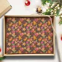 Gingerbread Citrus Spices Rustic Christmas Holiday Tissue Paper