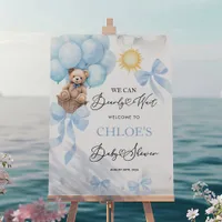 Welcome Baby Shower Sign, Welcome Bear Baby Shower Foam Board