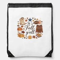 It’s Fall Y’all Basic Design Drawstring Bag