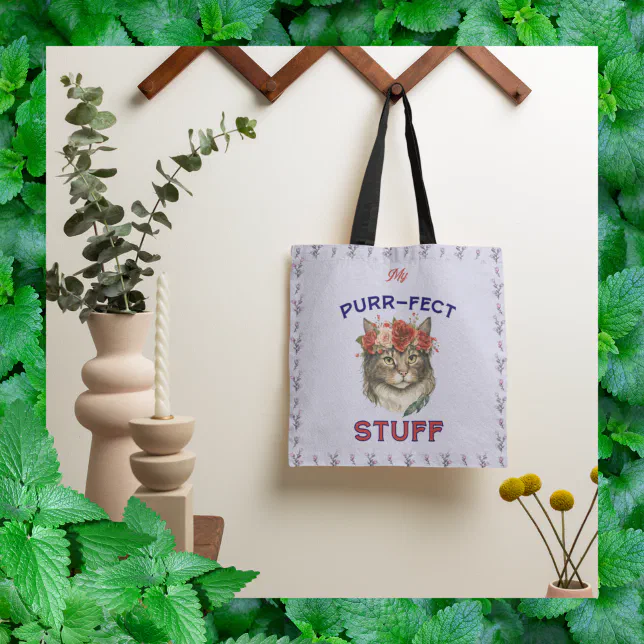 My purr-fect stuff tote bag