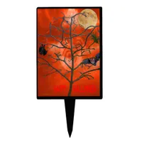 Dead Tree amongst an Orange Scary Sky Cake Topper